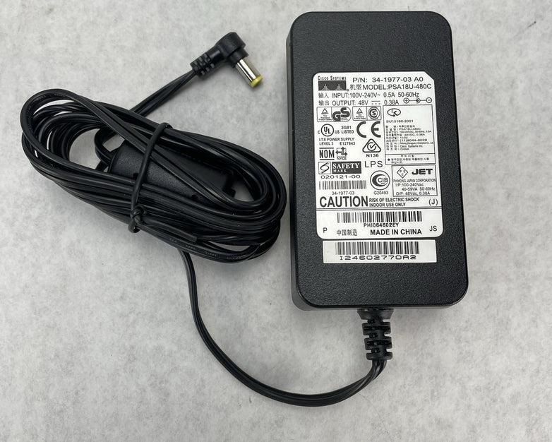 Cisco System Power Adapter PSA18U-480C 48V Lot of 4