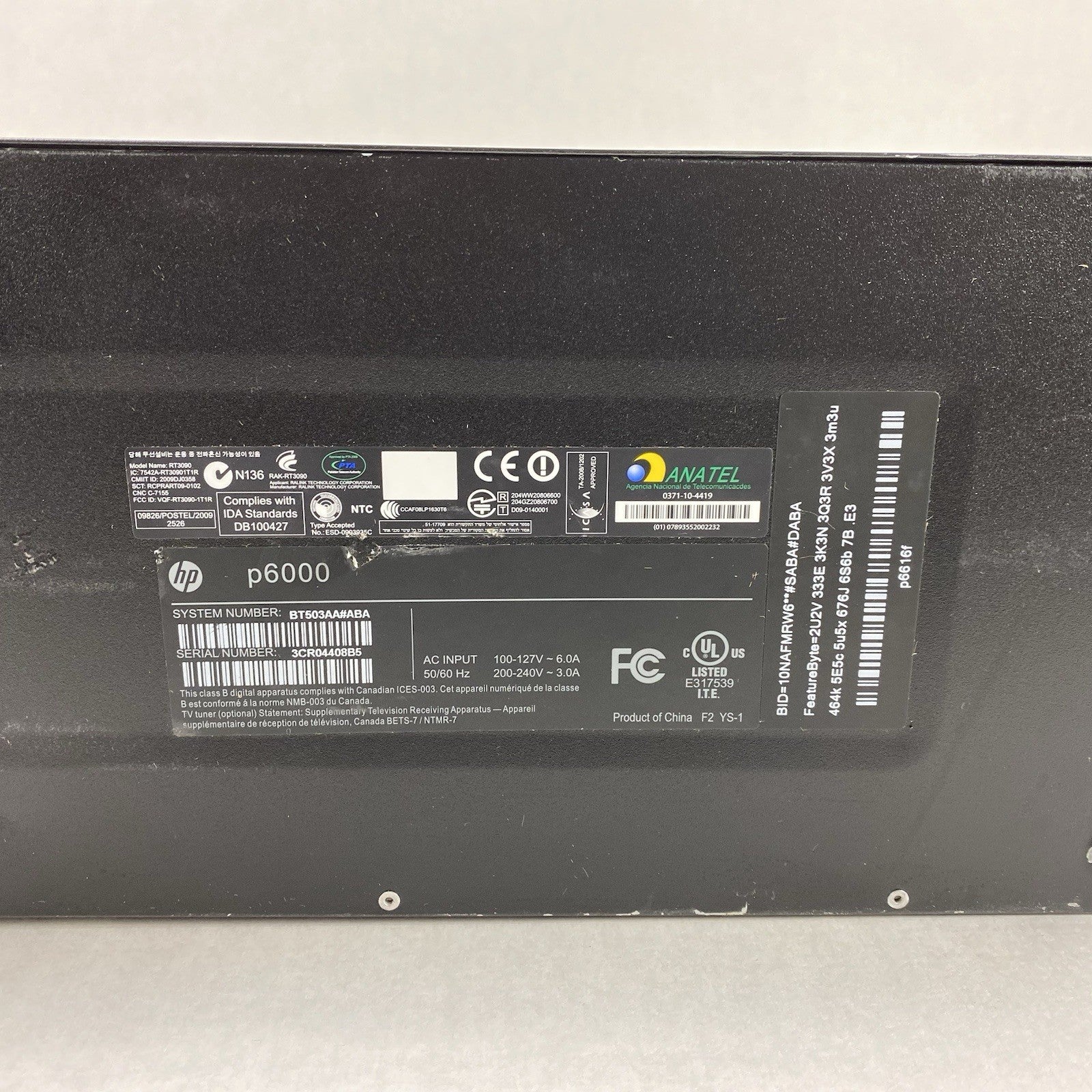 HP P6616F MT AMD Phenom 2 x4 830 2.80GHz 4GB RAM No HDD No OS