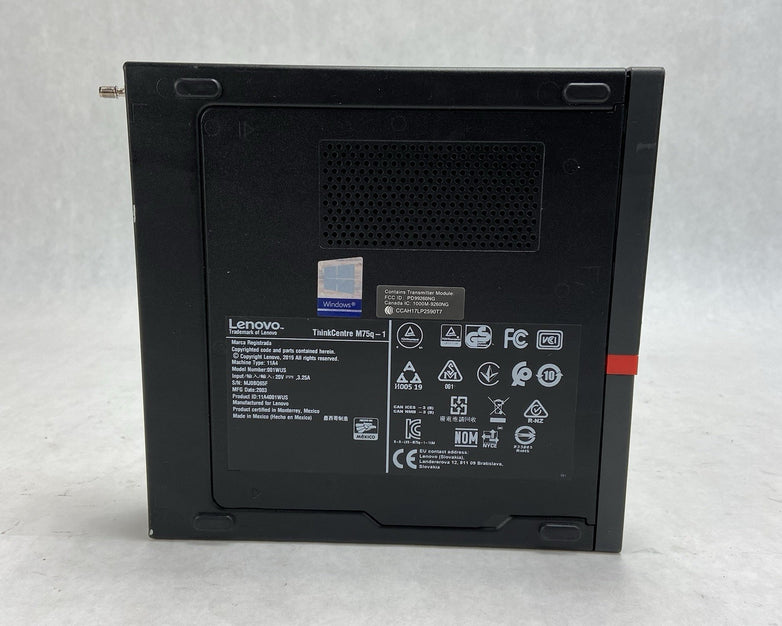 Lenovo ThinkCentre M75Q-1 Micro AMD Ryzen 5 Pro 3400GE 3.3GHz 8GB RAM No HDDOS
