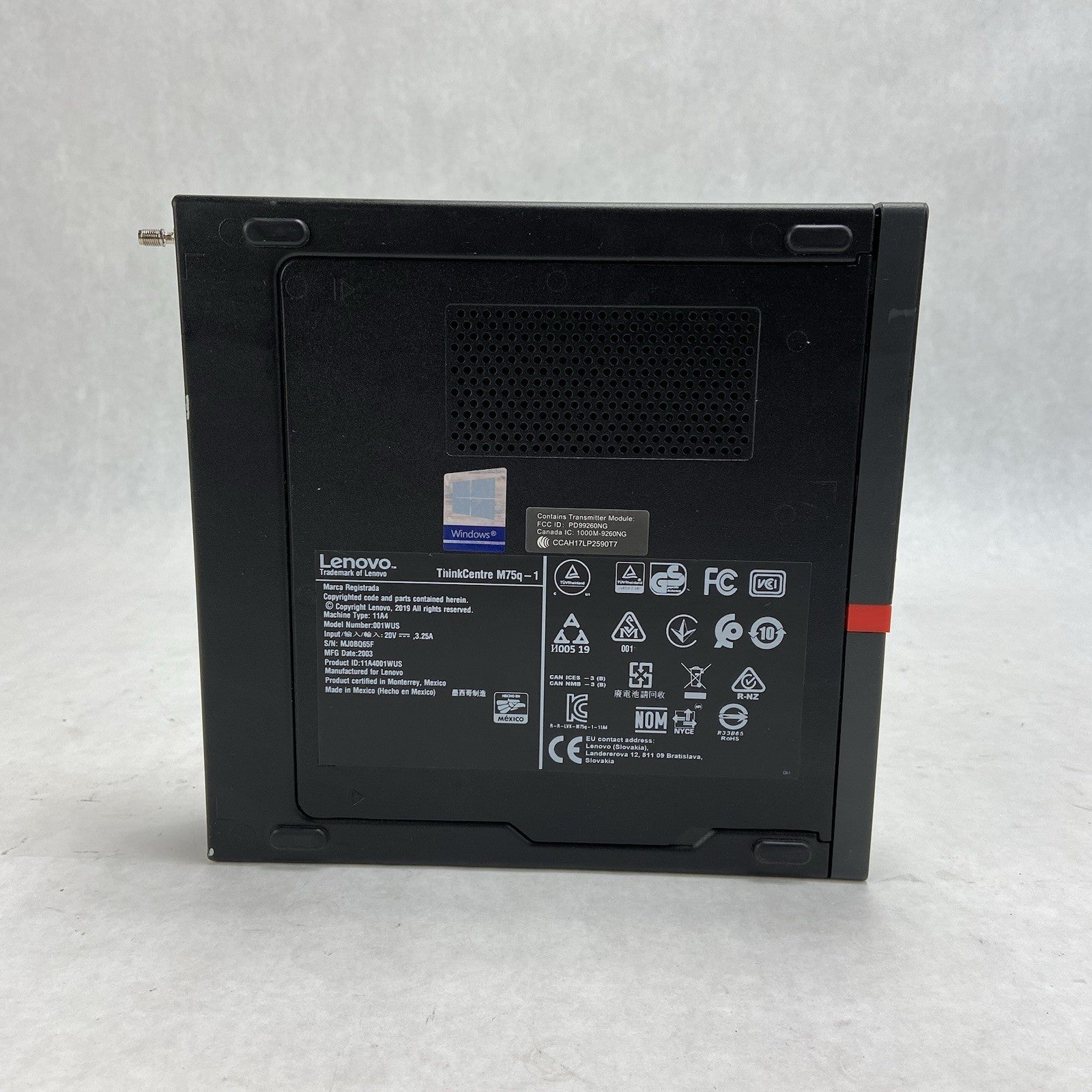 Lenovo ThinkCentre M75Q-1 Micro AMD Ryzen 5 Pro 3400GE 3.3GHz 8GB RAM No HDDOS4