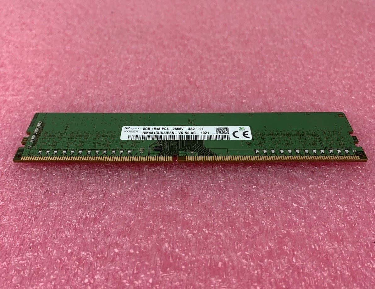 SK Hynix HMA81GU6JJR8N-VK PC4-2666V-UA2-11 8GB 1Rx8 Desktop Memory RAM1