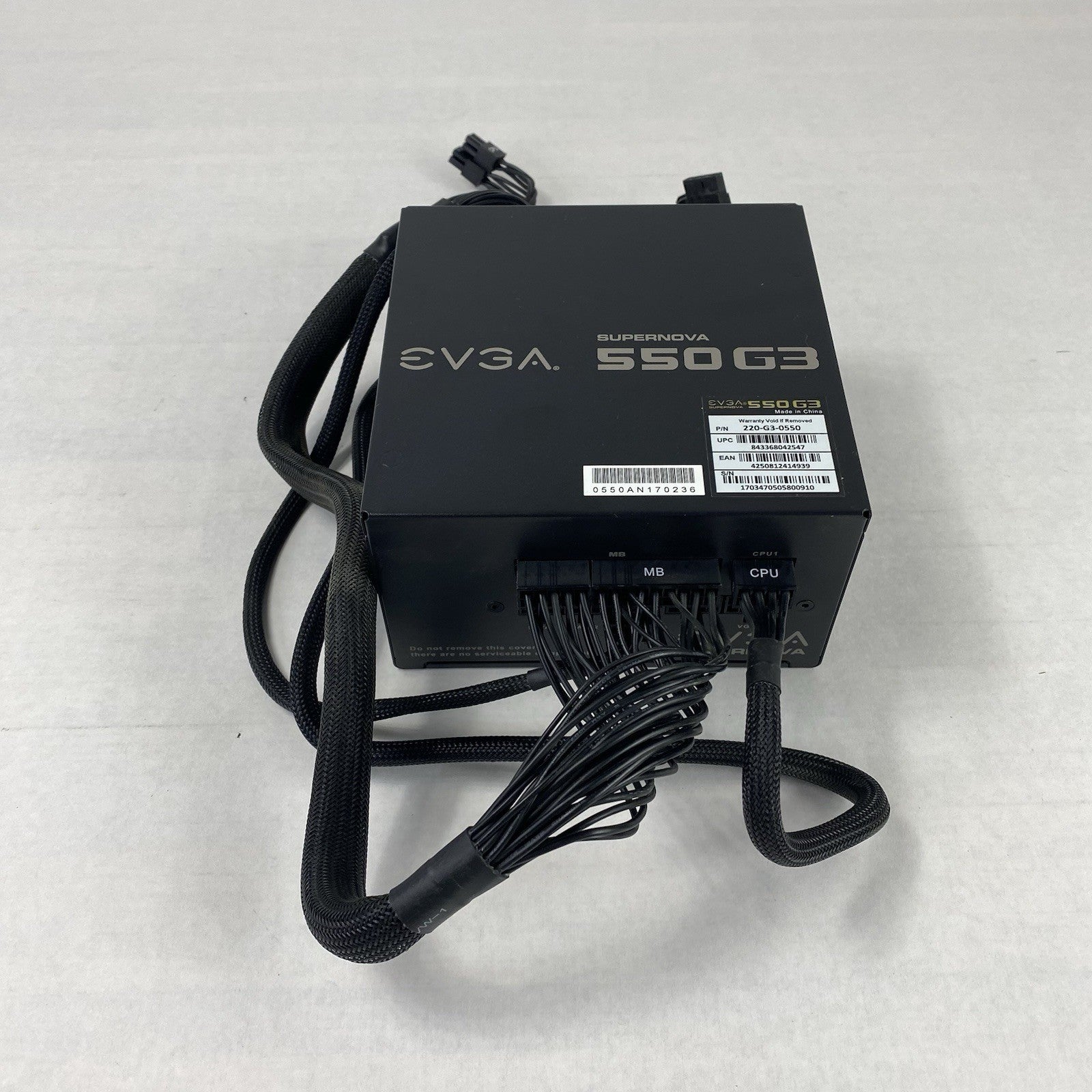 EVGA SuperNova 550 G3 220-G3-0550 80 Plus Gold 550W Power Supply Tested