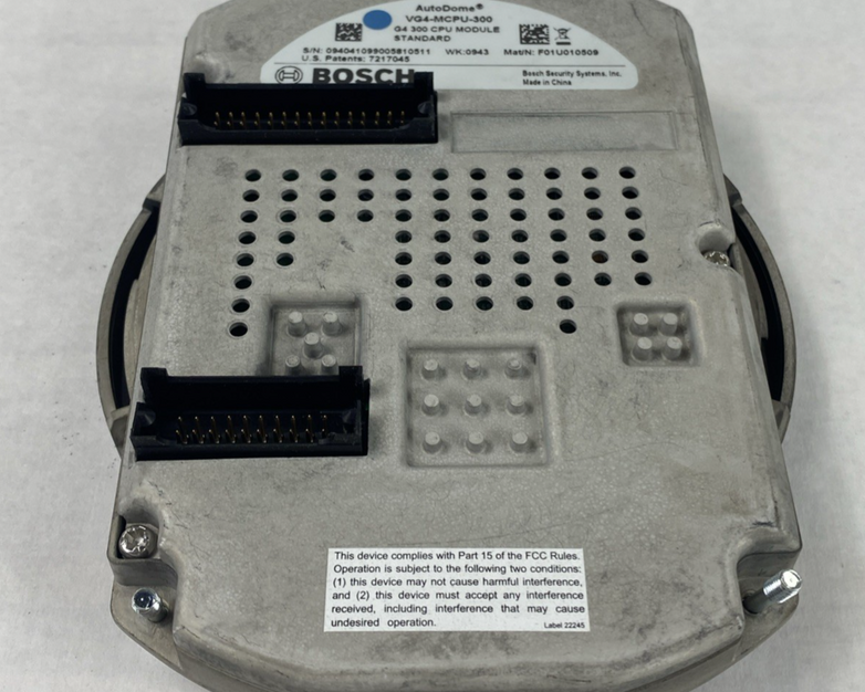 Bosch VG4-MCPU-300 Autodome G4 300 Series CPU Module Untested