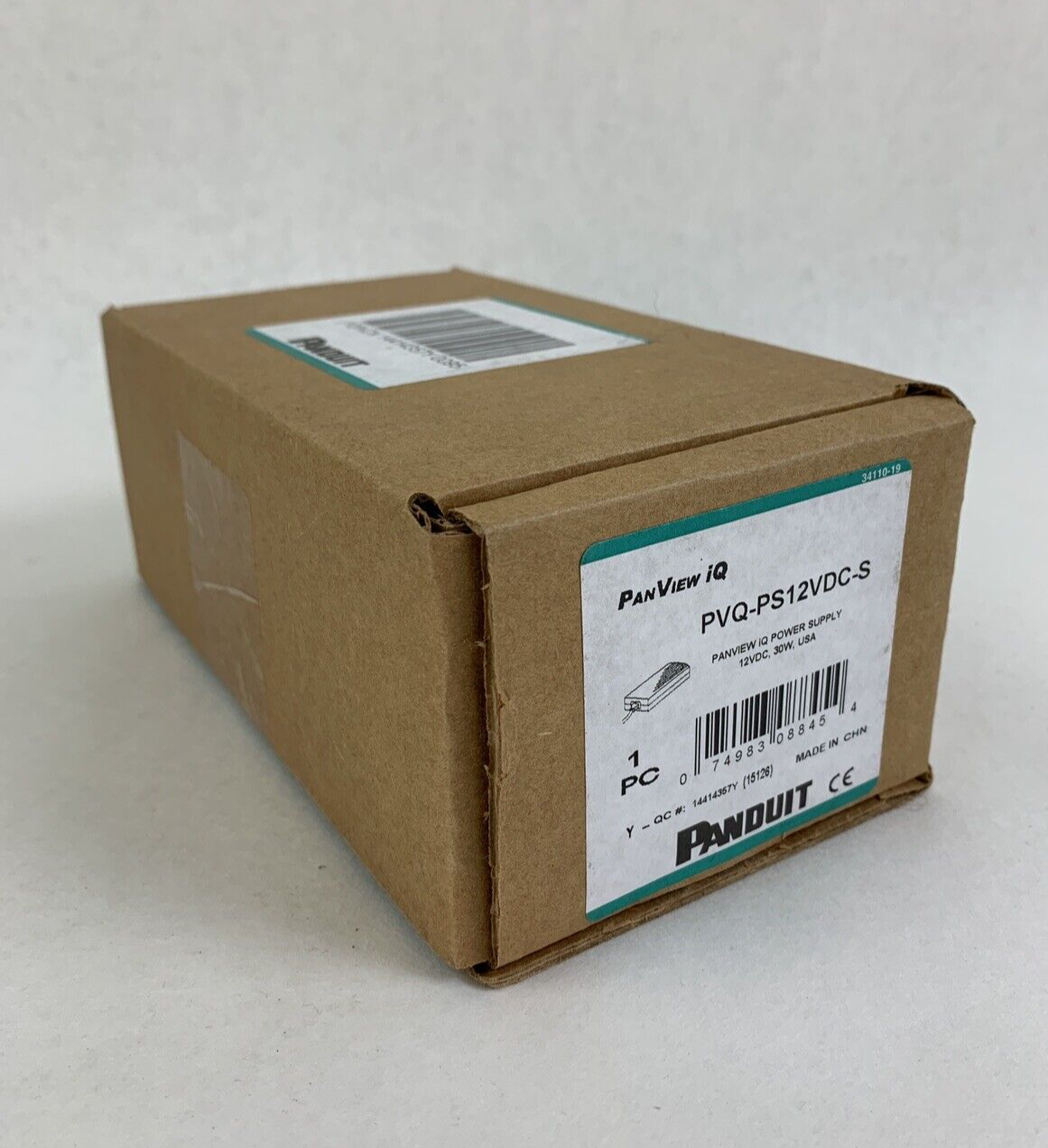 Panduit  PVQ-PS12VDC-S PanView iQ Power Supply 12V DC 2.5A Open Box
