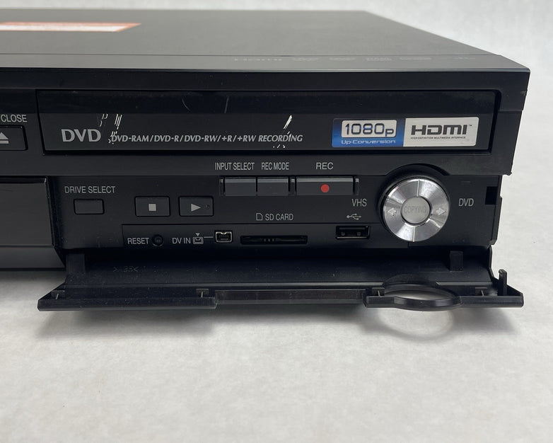 Panasonic DMR-EA38V DVD Recorder VCR Combo HDMI 1080p Tested No Power Cord
