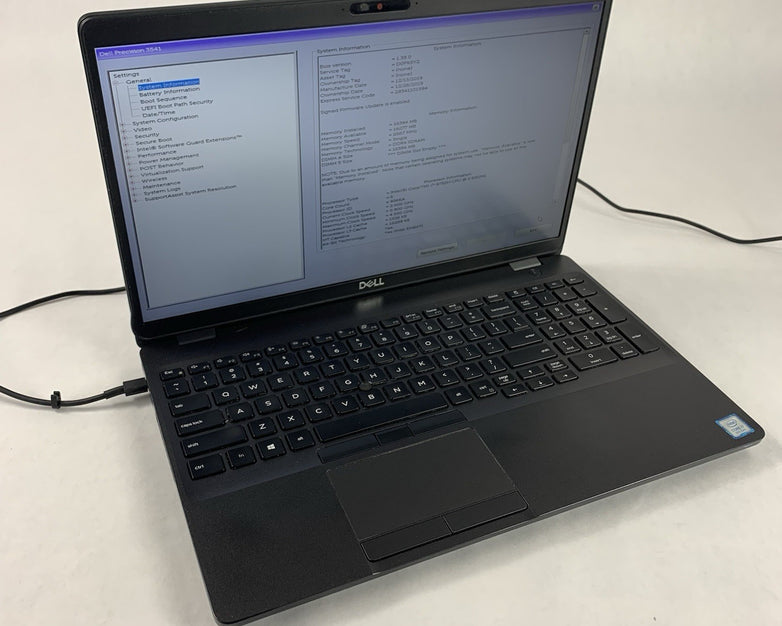 Dell Precision 3541 15.6" Laptop Intel i7-9750H 2.6 GHz 16 GB Ram No OS No HDD