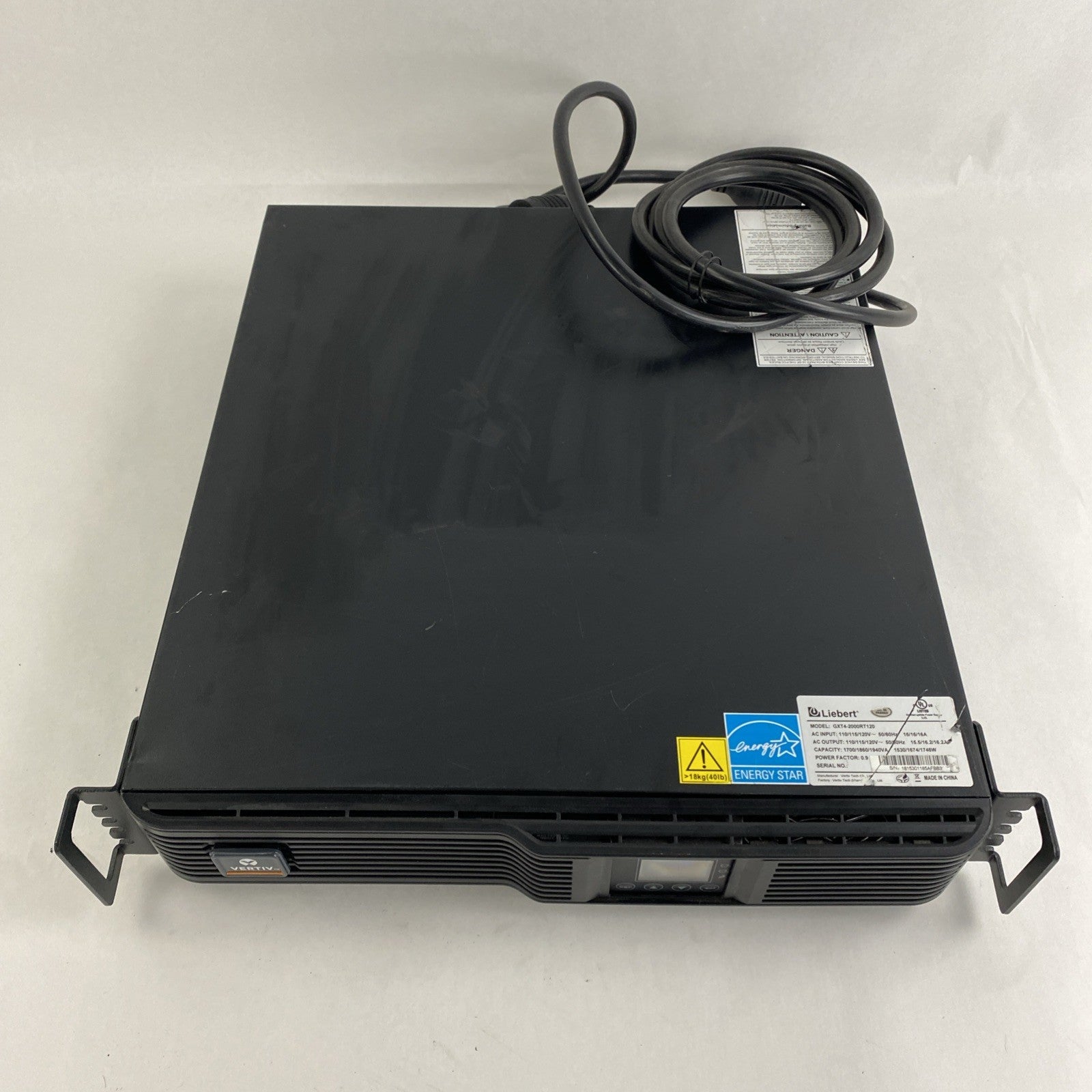 Vertiv GXT4-2000RT120 Liebert AC Power System 2000VA 120V Tested No Batteries2