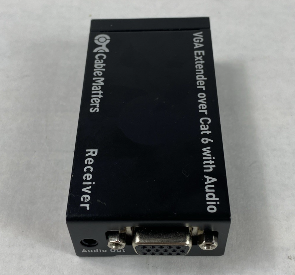 Cable Matters Model 103004 VGA Extender Over Cat 6 With Audio Receiver Only