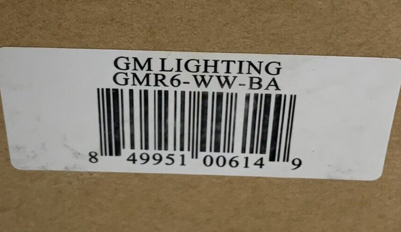 Lot of 2 GM Lighting GMR6-WW-BA Warm White Dimmable LED 3000K
