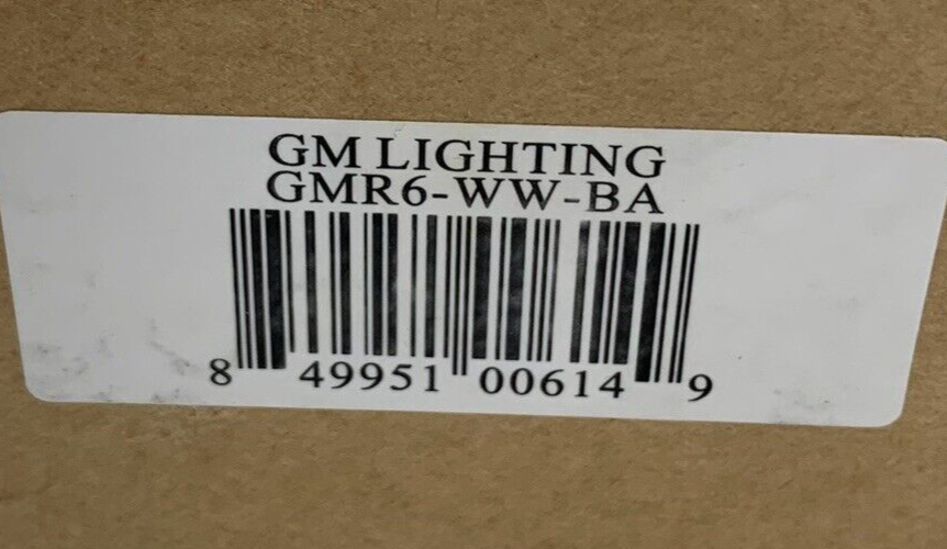Lot of 2 GM Lighting GMR6-WW-BA Warm White Dimmable LED 3000K