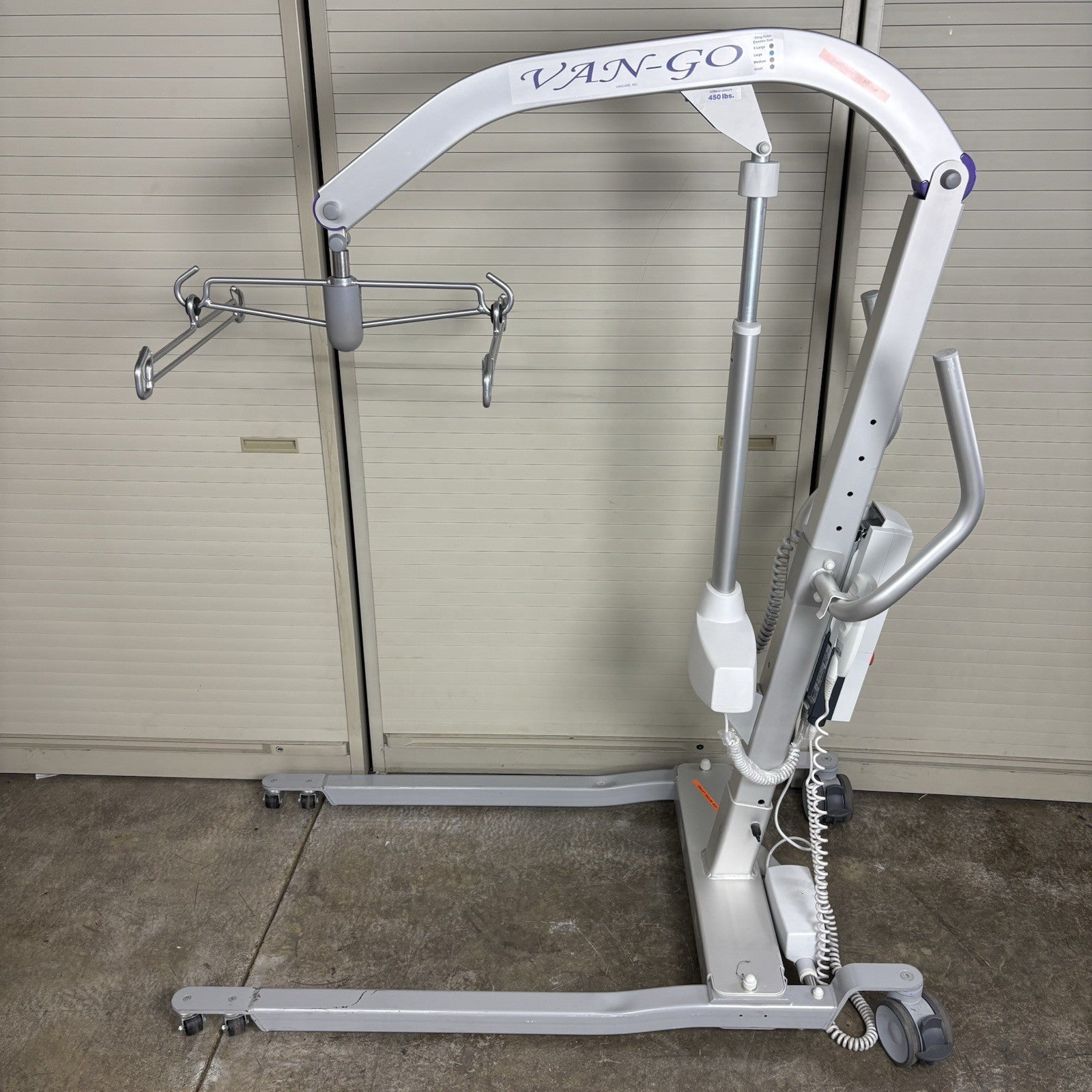 Vancare Inc Van-GO Lift Patient Positioner Powers On Bad Hydraulics w/ Battery