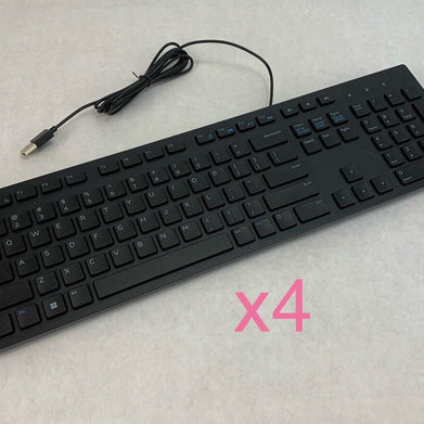 Dell KB216t4 Wired USB Keyboard (Lot of 4)