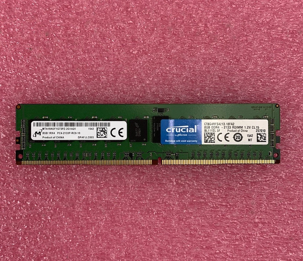 Crucial 8GB (1 x 8GB) PC4-17000 DDR4-2133 Memory CT8G4DFS8213.C8FBD1 (Lot of 4)