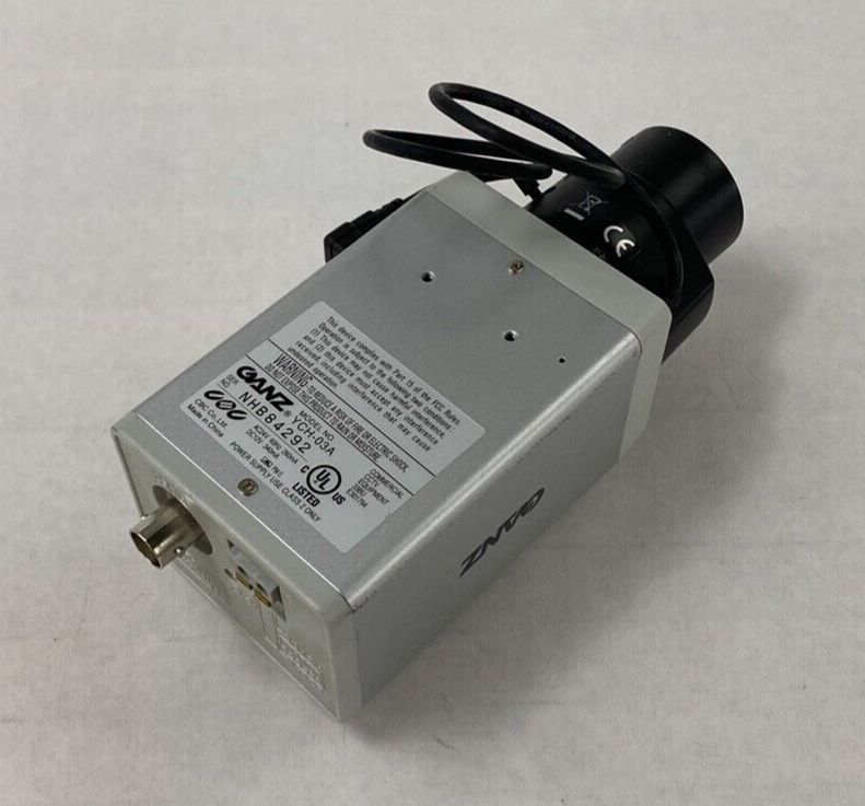 Ganz YCH-03A Color Camera with 1/3" 2.9-8.2mm 1:1.0 CS Lens For Parts or Repair