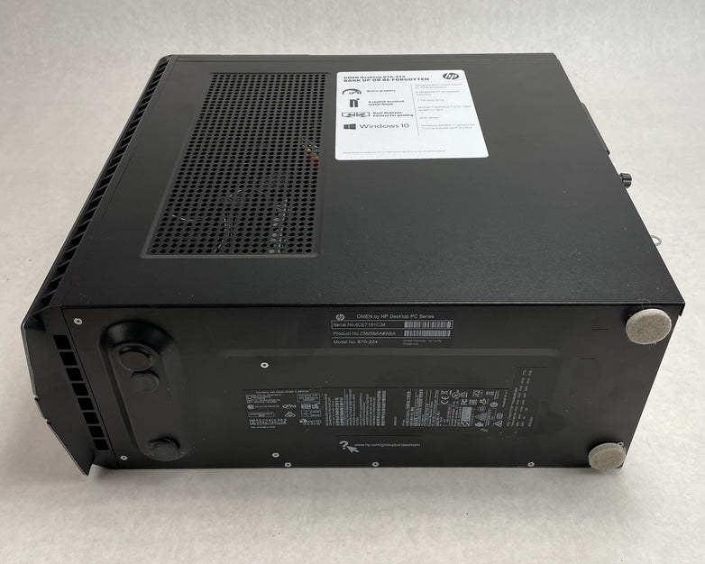 HP Omen 870-244 MT Intel Core i5-7400 3.00 GHz 8 GB RAM GTX1060 3GB No HDD No OS