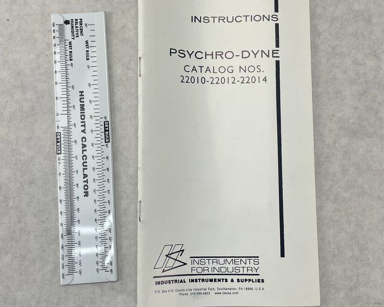 Cole Parmer Psychro-Dyne Untested Uncalibrated