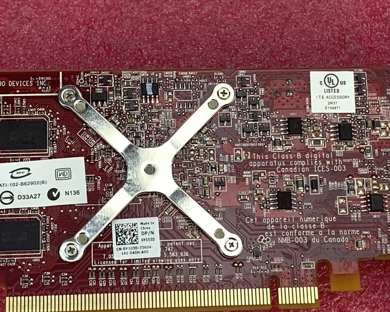 AMD ATI-102-B62902(B) RADEON GRAPHICS VIDEO CARD MODEL B629