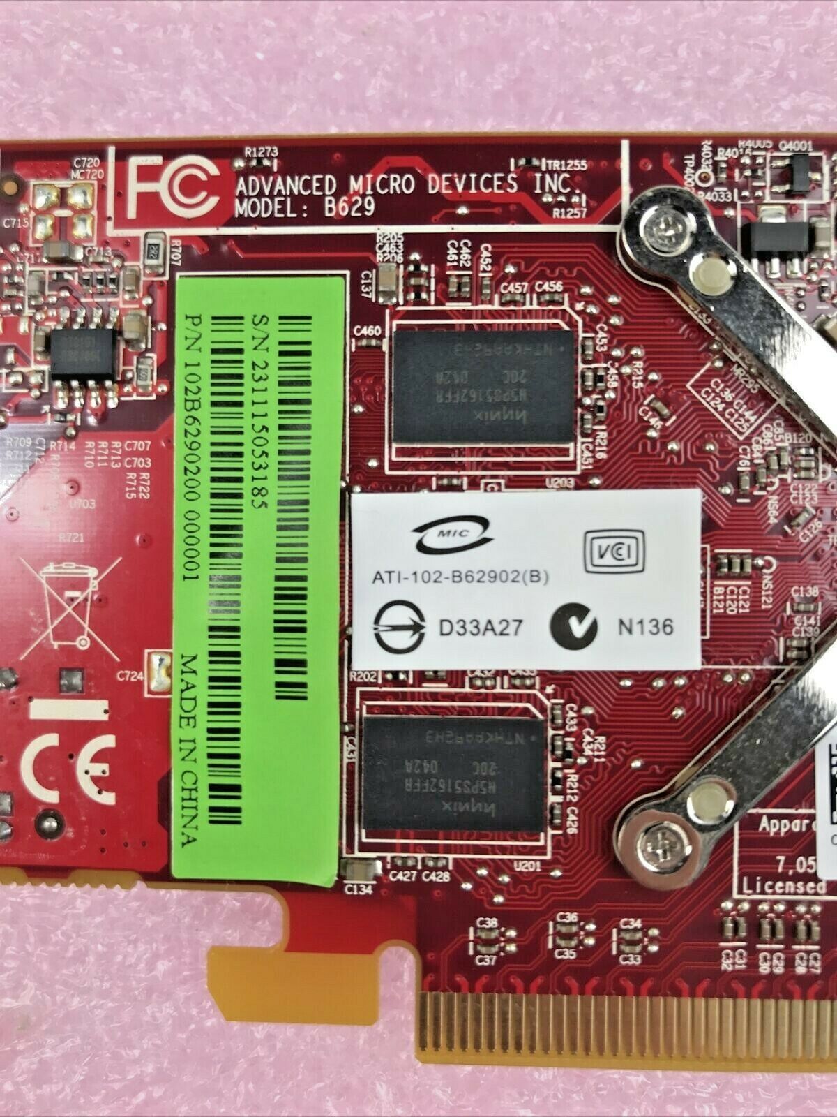 ATI 109-B62491-00 Radeon HD 3450 256MB DMS-59 S-Video PCI GPU 0Y103D (Lot of 10)