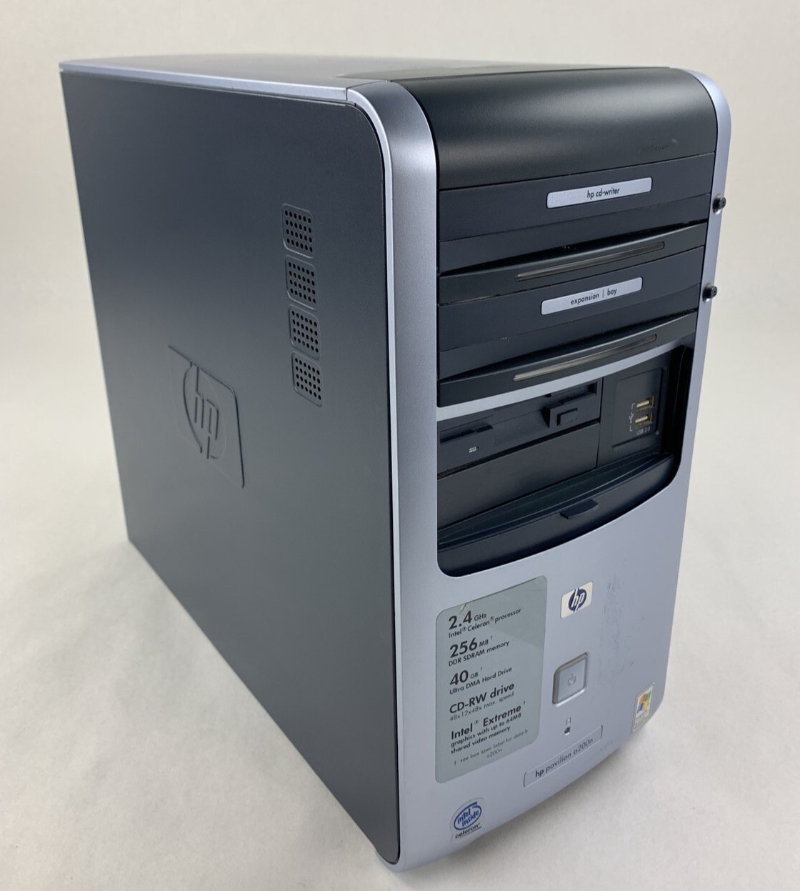HP Pavilion a200n MT Intel Celeron 2.40 GHz 768 MB RAM No HDD No OS