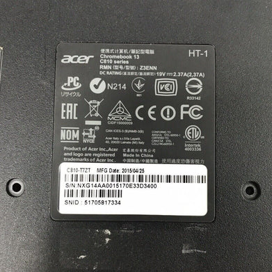 Acer Chromebook 13 Bottom Cover
