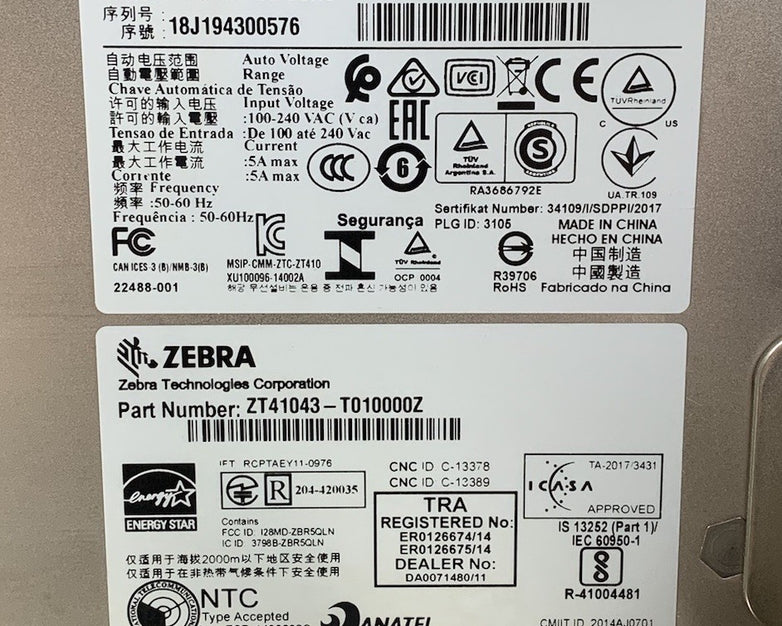 Zebra ZT410 Thermal USB Printer