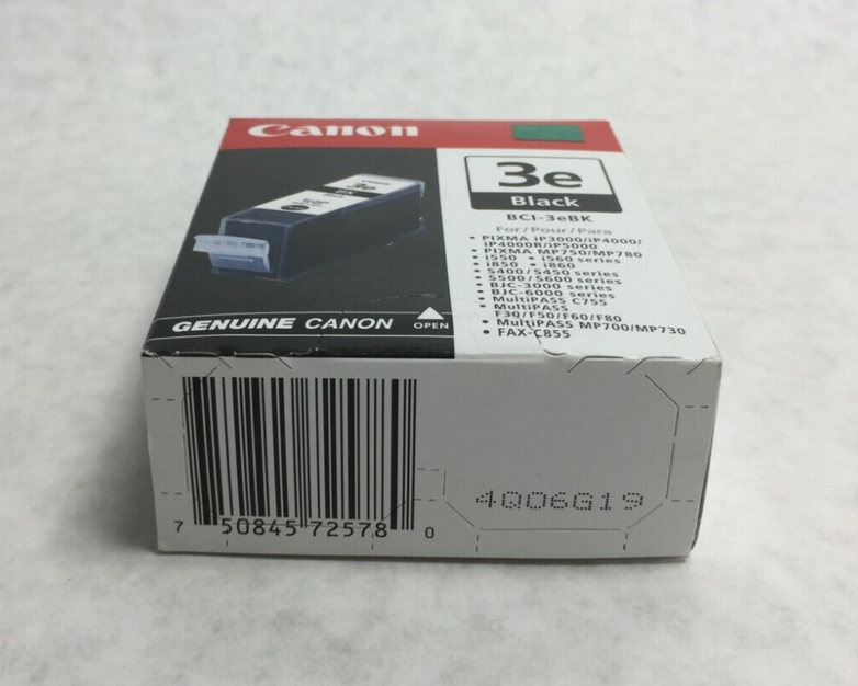 Genuine Canon Black 3e BCI-3eBK Ink Cartridge