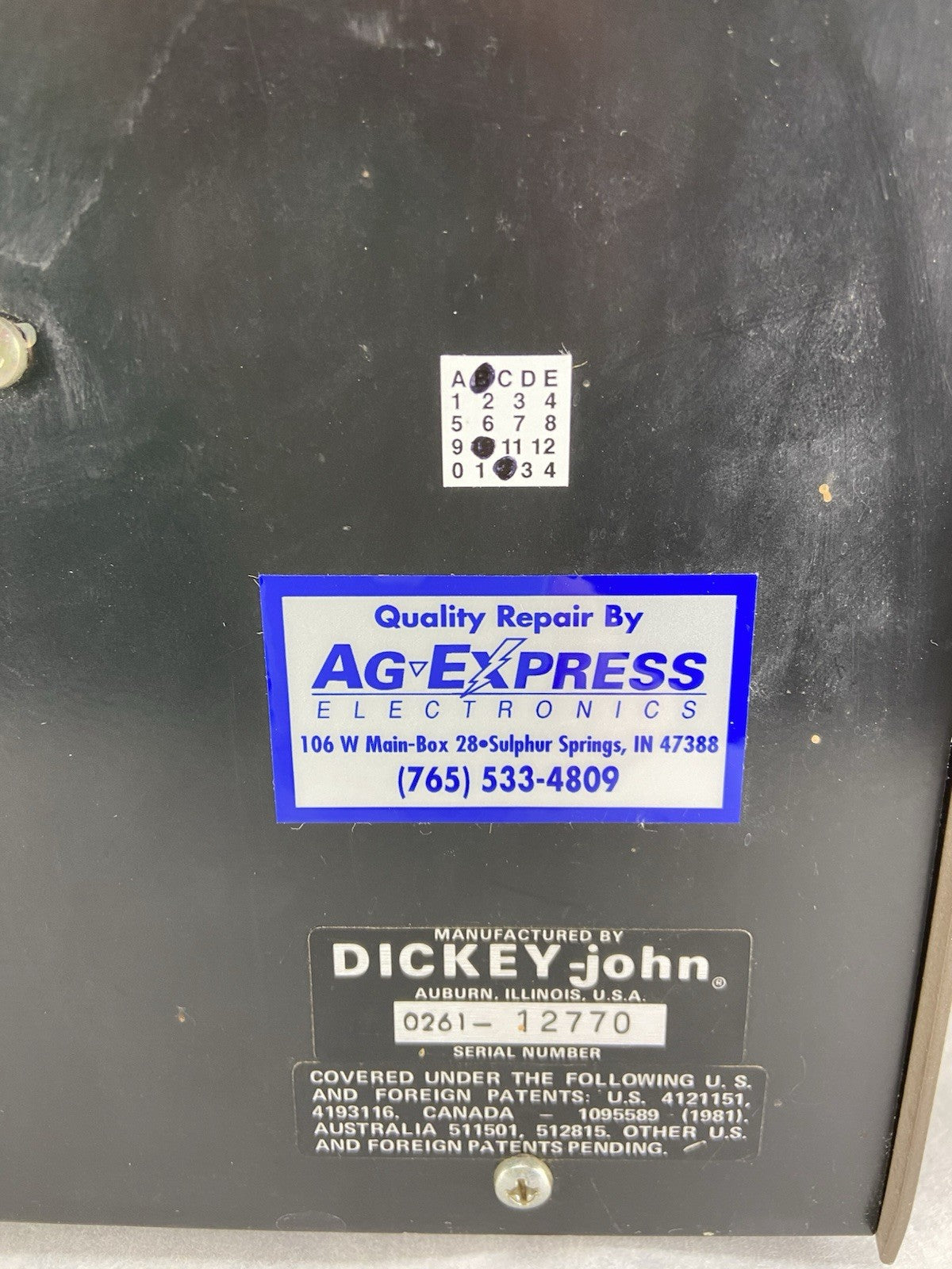 DICKEY-JOHN GAC II Grain Moisture Analysis Computer - Parts or Repair
