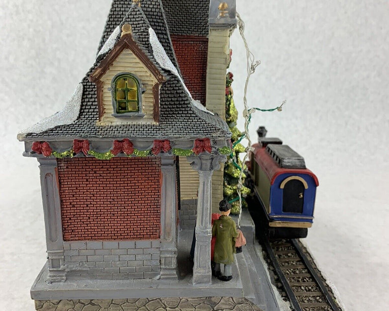 Vintage Hometown Timeless Moments Christmas Train Station