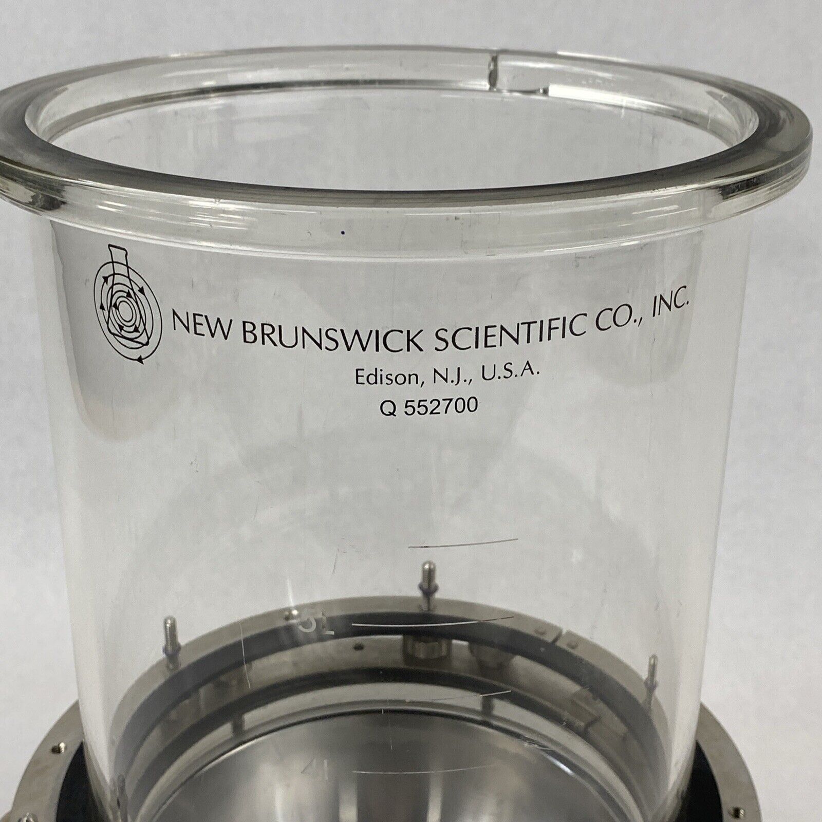 New Brunswick Scientific Q552700 5L Liter Glass Vessel Fermentor Bioreactor