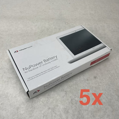 Newertech NuPower Battery 13" Unibody Apple MacBook 6.1 7.1 A1331 65W Lot of 5