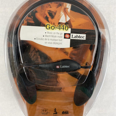 Labtec LT440REXW Go-440 Music Headphones 3.5mm SEALED