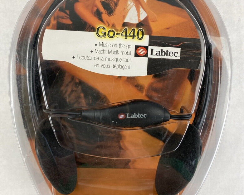 Labtec LT440REXW Go-440 Music Headphones 3.5mm SEALED