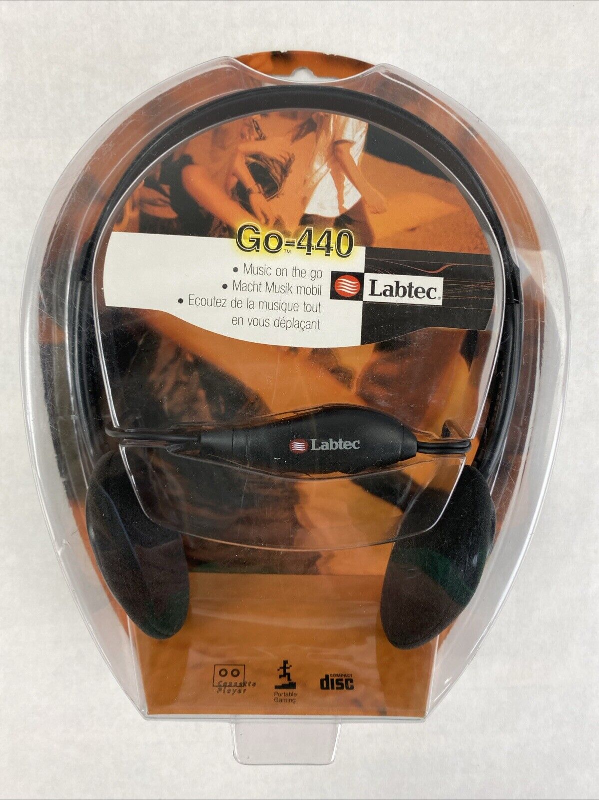 Labtec LT440REXW Go-440 Music Headphones 3.5mm SEALED