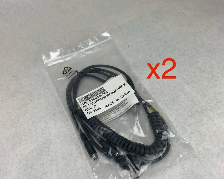CBL-720-300-C00 PS-2 Keyboard Wedge HSM 5V Rev D (Lot of 2)
