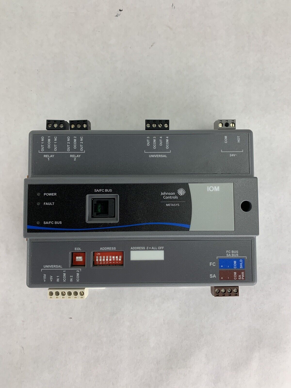 Johnson Controls METASYS MS-IOM2710-0 Input/Output Module Power Tested