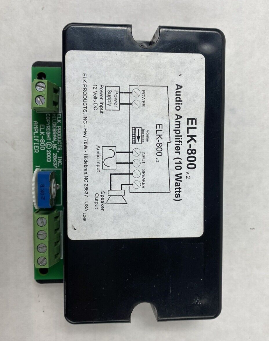 ELK-800 v.2 Audio Amplifier 12 VDC 10 Watts