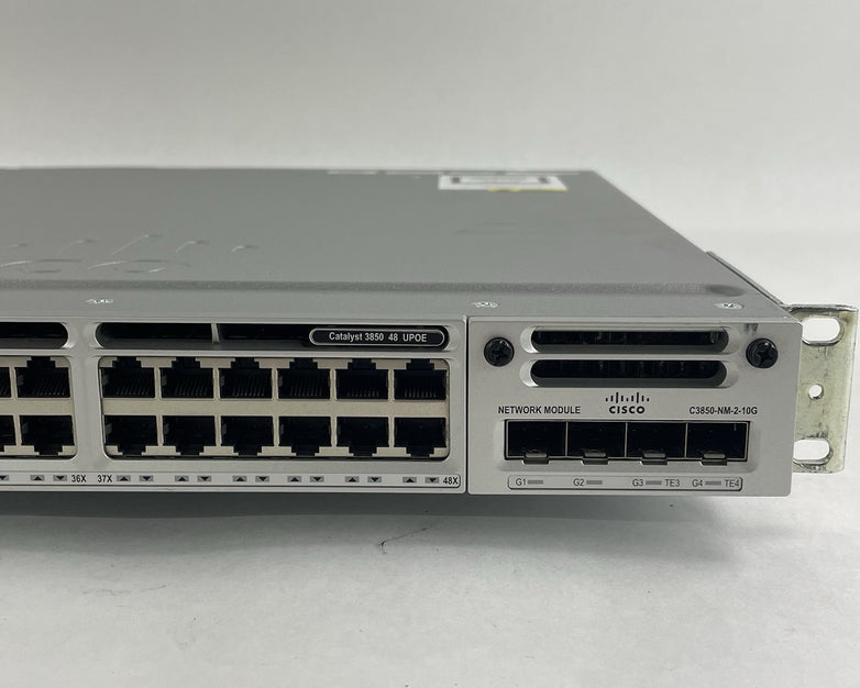 Cisco WS-C3850-48U-S V06 48-Port UPoE Switch  2x 1100W PSU Tested & Reset