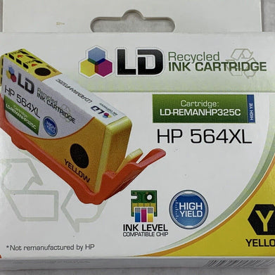 LD Yellow Ink Cartridge for HP 564XL   Factory Sealed