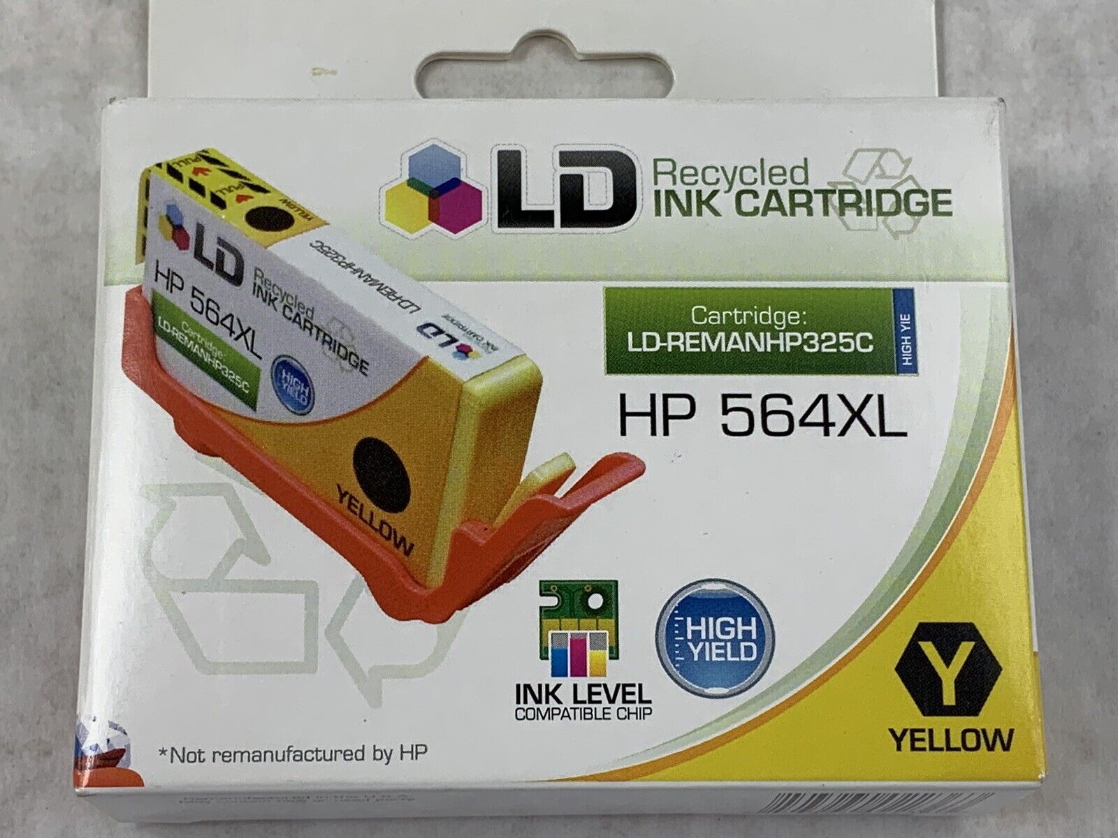 LD Yellow Ink Cartridge for HP 564XL   Factory Sealed