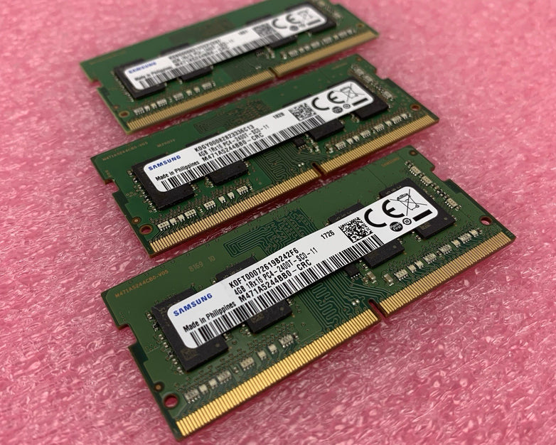 Samsung M471A5244BB0-CRC PC4-2400T-SC0-11 4GB 1Rx16 Desktop Memory RAM Lot of 3