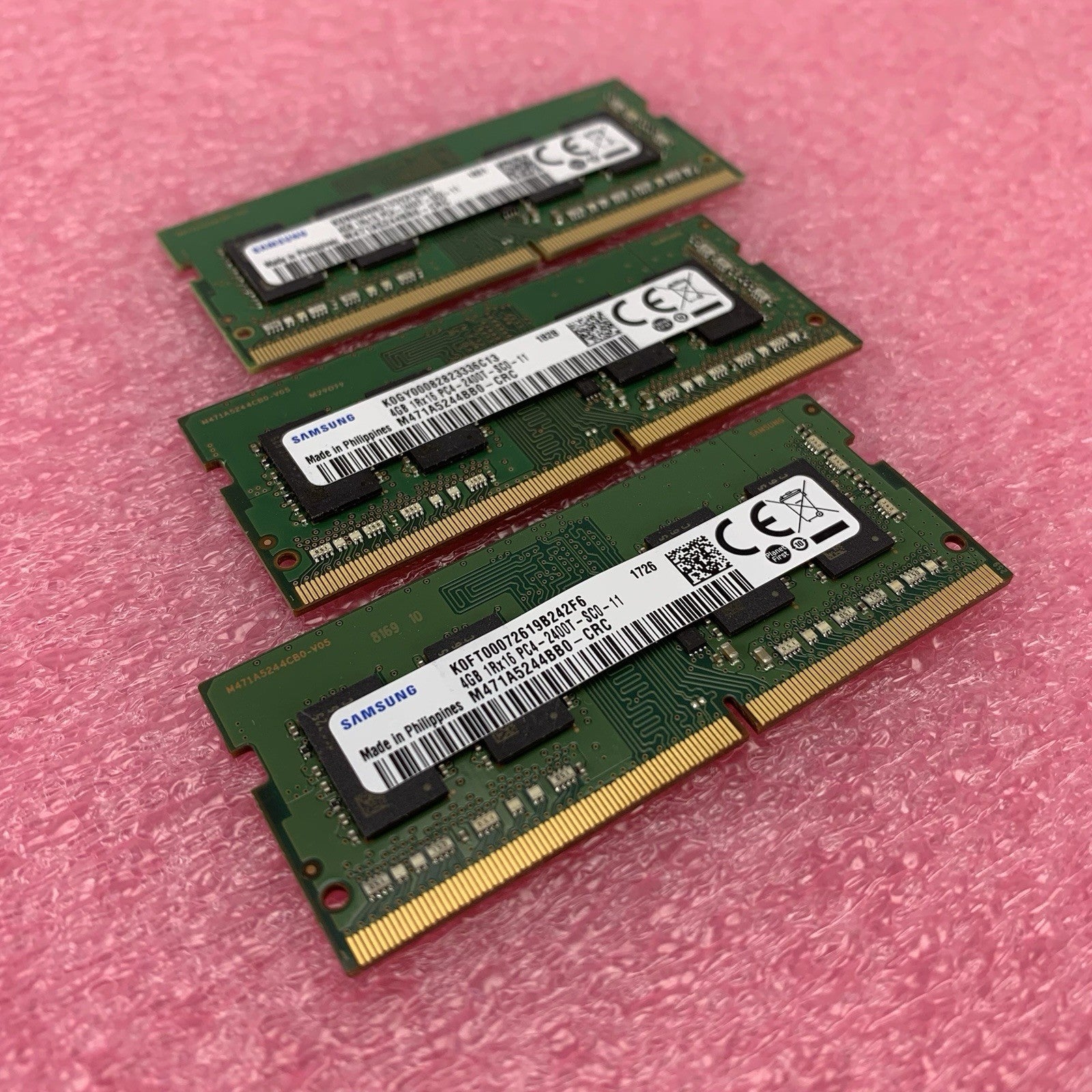 Samsung M471A5244BB0-CRC PC4-2400T-SC0-11 4GB 1Rx16 Desktop Memory RAM Lot of 30