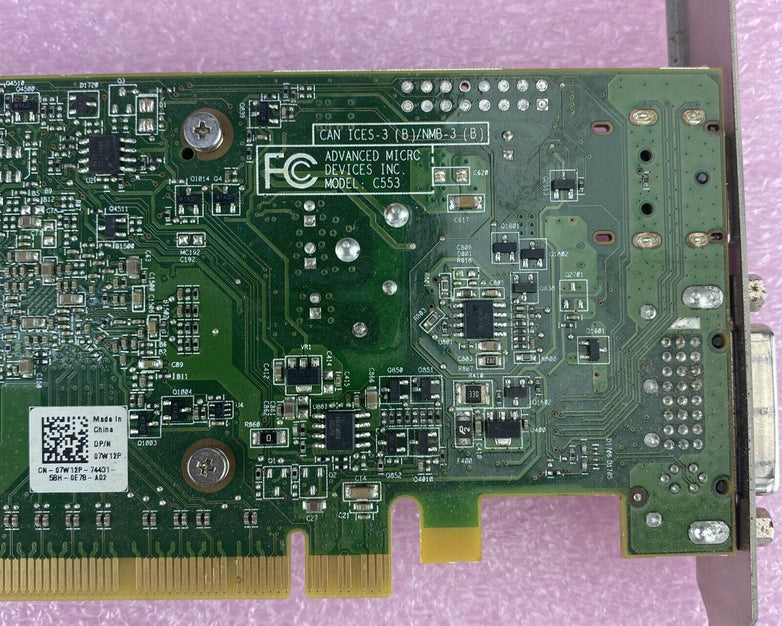 AMD 109-C55357-00 AMD RADEON R5 240 DP DVI PCIe Full Profile GPU Dell 07W12P