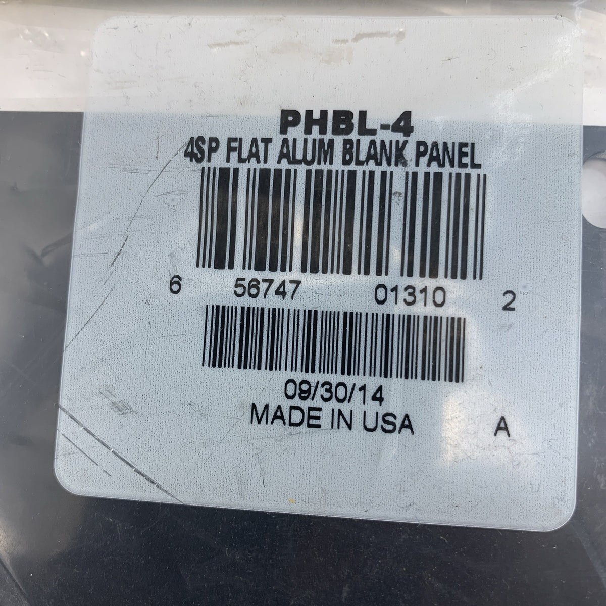 Middle Atlantic PHBL-4 4SP Flat Alum Blank Panel 4U Aluminum Rack Panel5