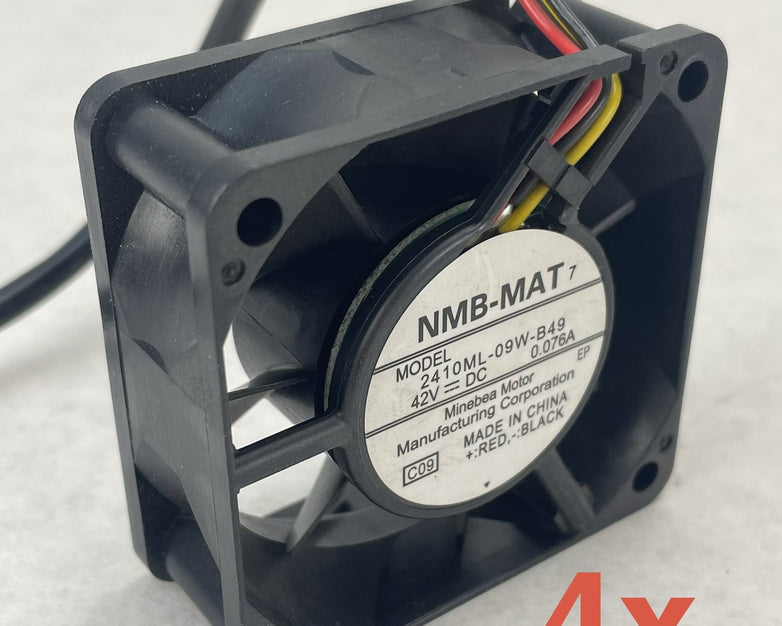 NMB-MAT 2410ML-09W-B49 Cooling Fan 42VDC 0.076A Untested Lot of 4