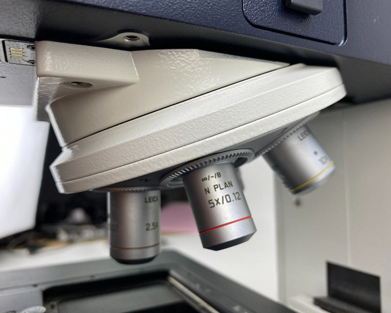 Leica DM6000M Microscope w/ Objectives Power Supplies Clemex Camera