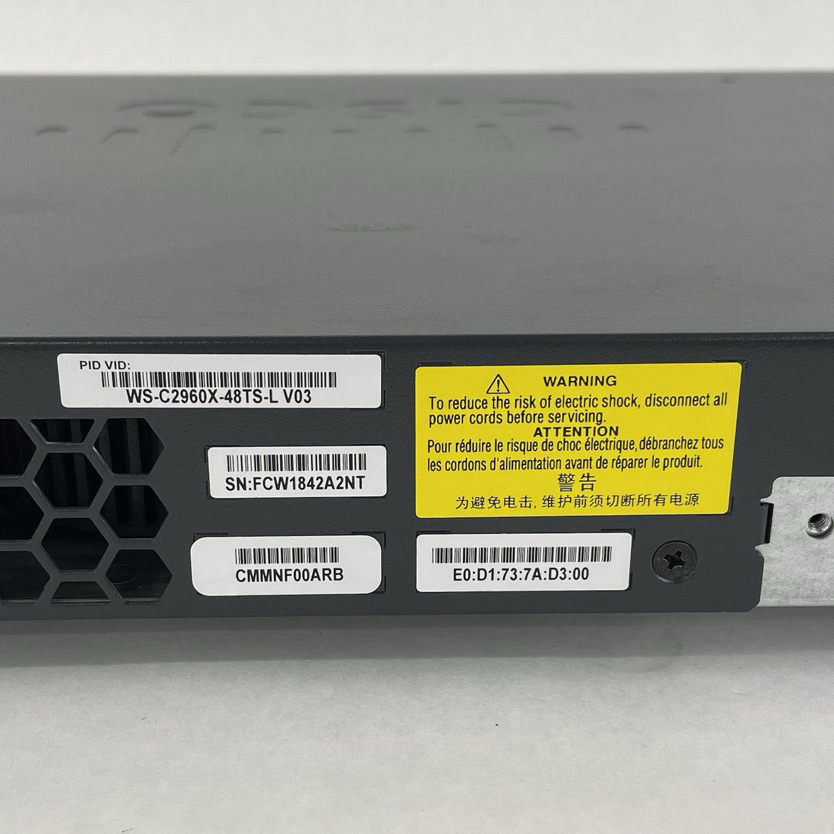 Cisco Catalyst WS-C2960X-48TS-L 48 Port Gigabit Switch V03 - Tested8
