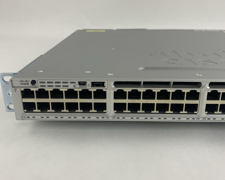 Cisco Catalyst WS-C3850-48U-S V06 48 Port Switch Tested w/C3850-NM-2-10G 2x PSUs