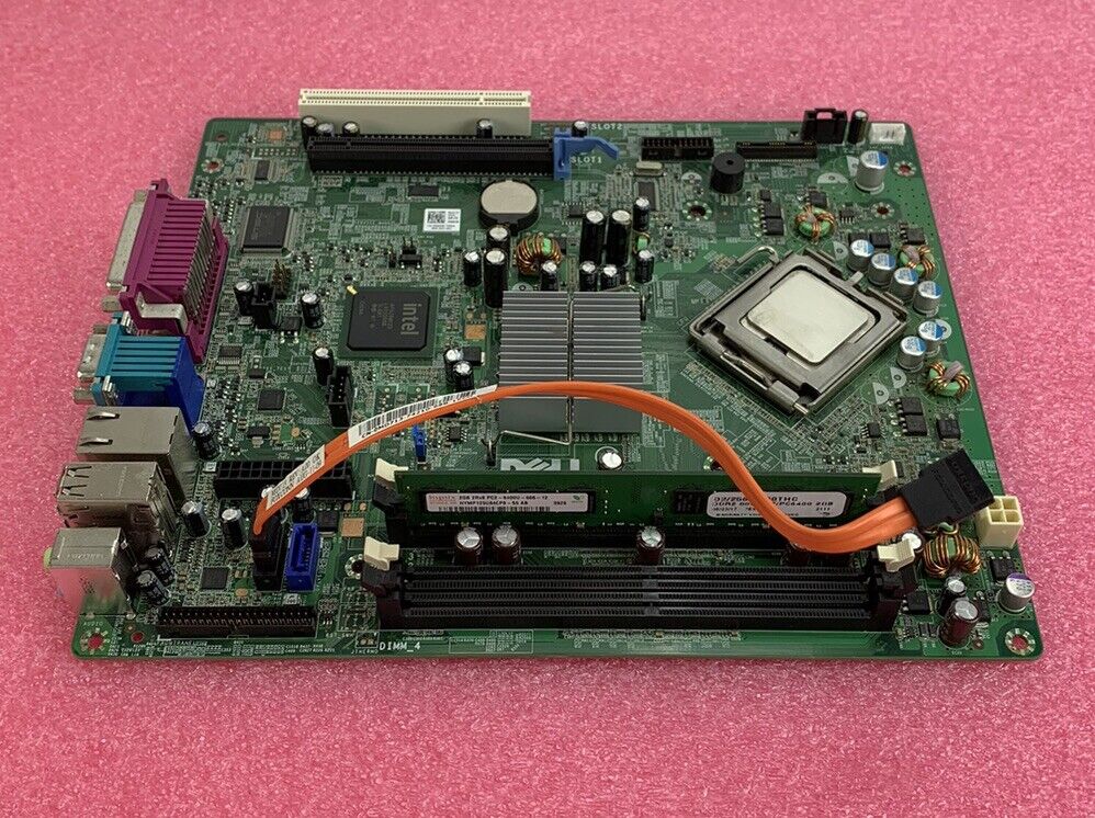Dell Optiplex 760 M863N Motherboard Intel Core 2 Duo E7500 2.93GHz 2GB RAM
