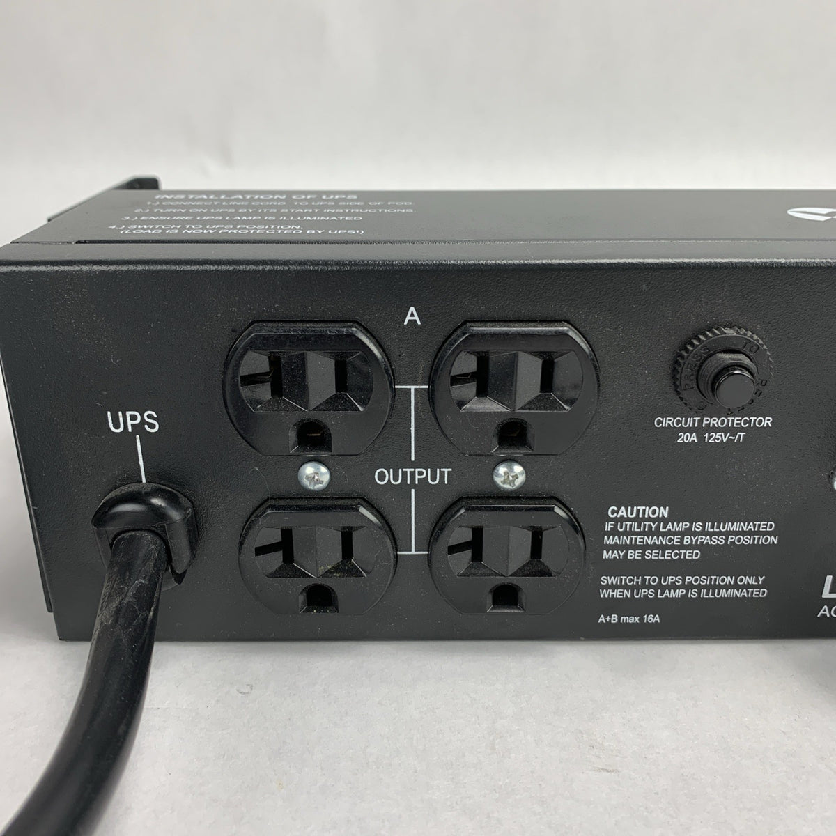 Vertiv MP2-120C Liebert Micro POD AC Power System -  2U 19in Rack-mounted2