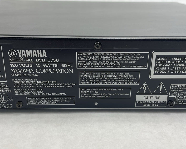 Yamaha  DVD-C750 DVD Player 5-Disc Progressive Scan Natural Sound